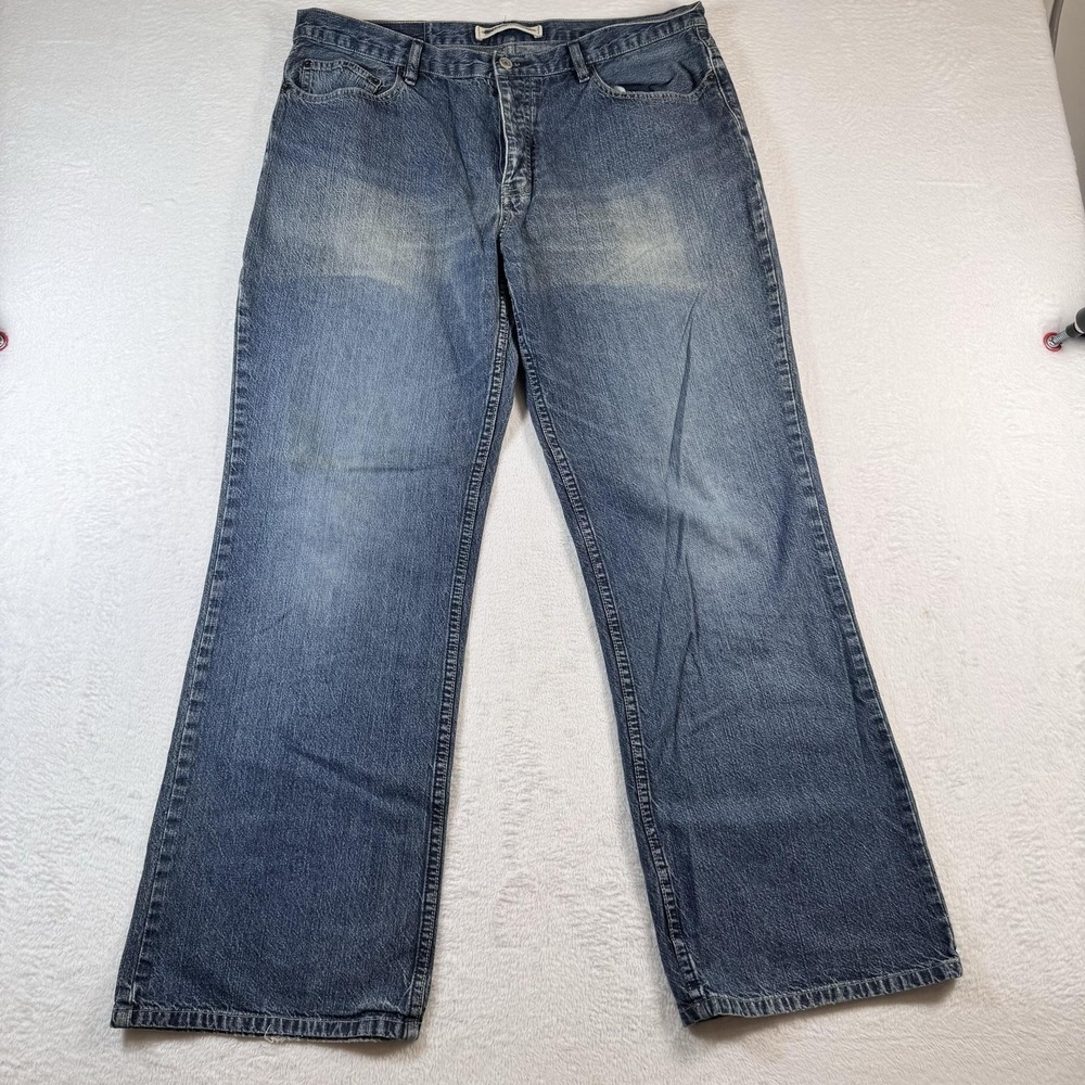 Express Boot Cut Jeans Mens 36x30 Blue Medium Wash Relaxed Bootcut